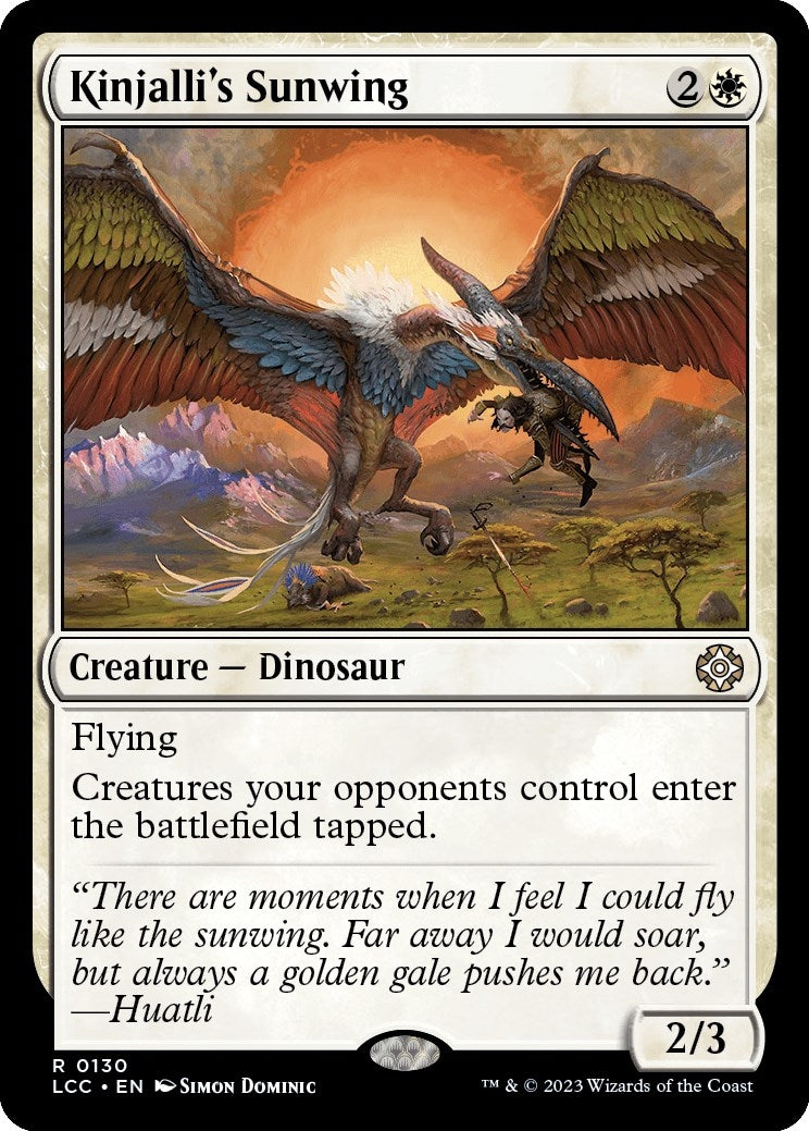 Image for Kinjalli's Sunwing (130) (LCC) - Magic: The Gathering