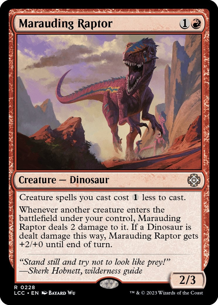 Image for Marauding Raptor (228) (LCC) - Magic: The Gathering