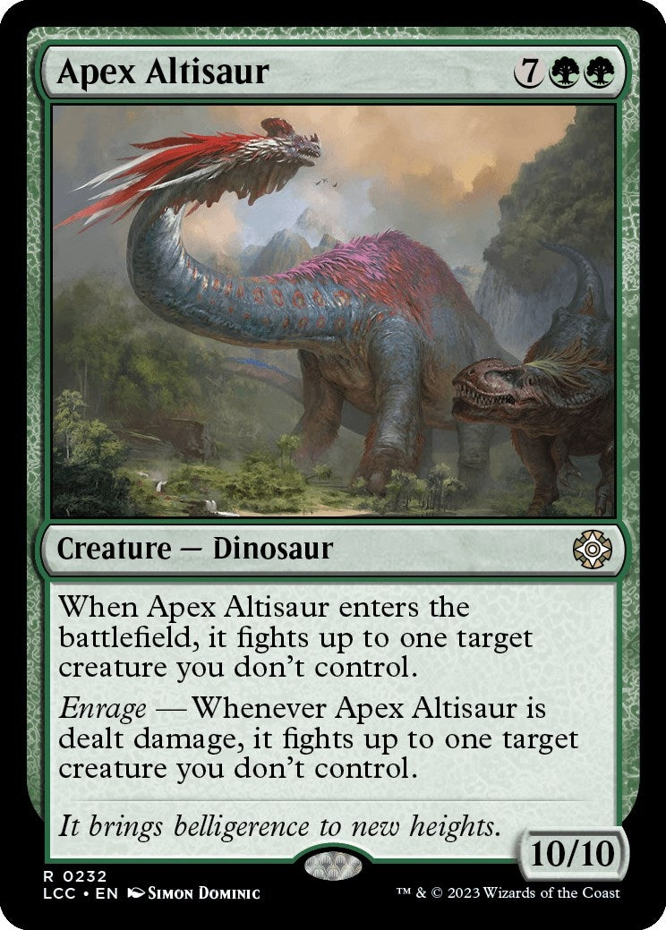 Image for Apex Altisaur (232) (LCC) - Magic: The Gathering