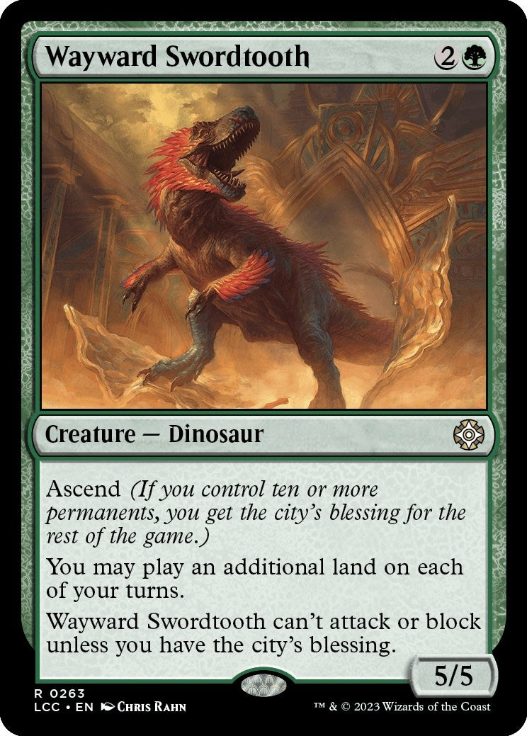 Image for Wayward Swordtooth (263) (LCC) - Magic: The Gathering