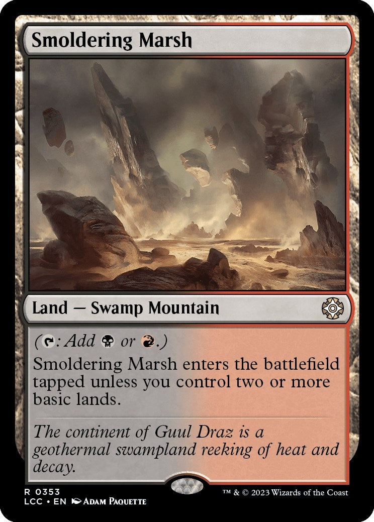 Image for Smoldering Marsh (353) (LCC) - Magic: The Gathering