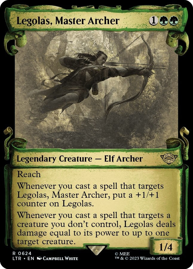 Image for Legolas, Master Archer (Showcase Scrolls) (624) (LTR) - Magic: The Gathering