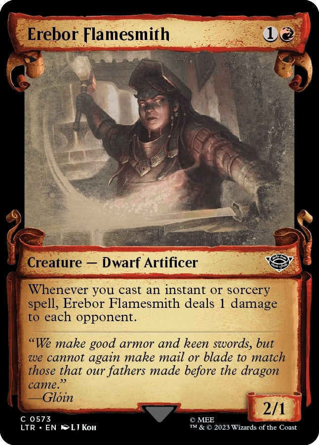 Image for Erebor Flamesmith (Showcase Scrolls) (573) (LTR) - Magic: The Gathering