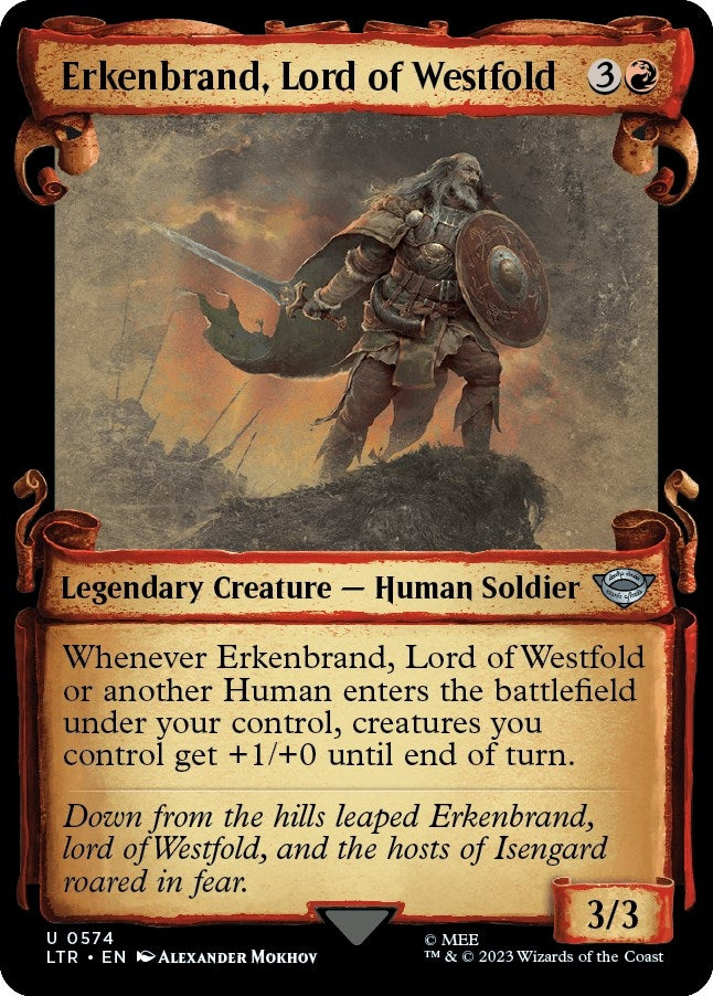 Image for Erkenbrand, Lord of Westfold (Showcase Scrolls) (574) (LTR) - Magic: The Gathering
