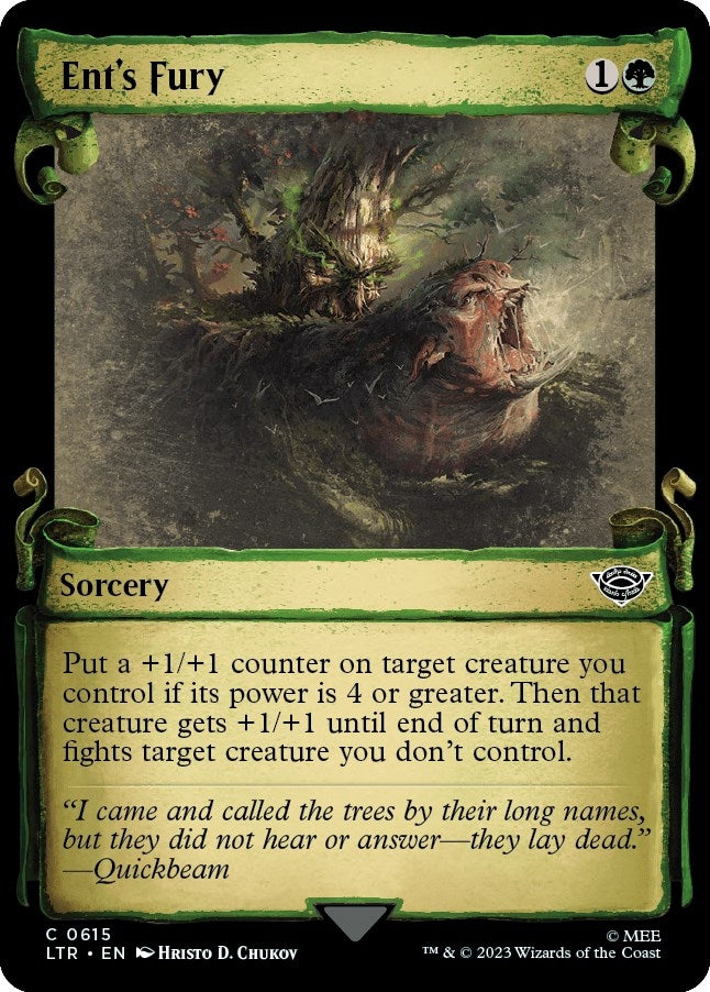 Image for Ent's Fury (Showcase Scrolls) (615) (LTR) - Magic: The Gathering