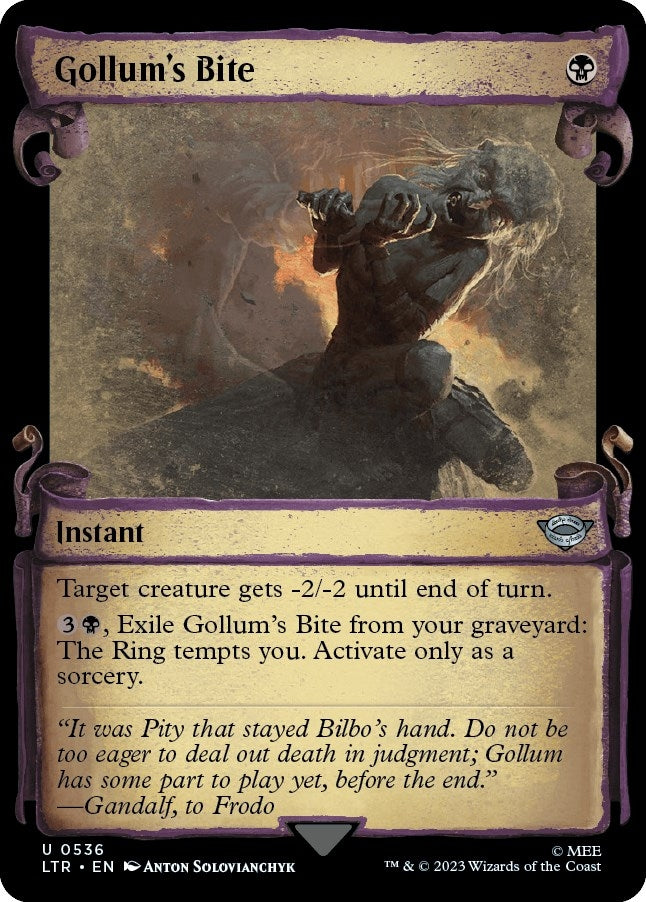 Image for Gollum's Bite (Showcase Scrolls) (536) (LTR) - Magic: The Gathering