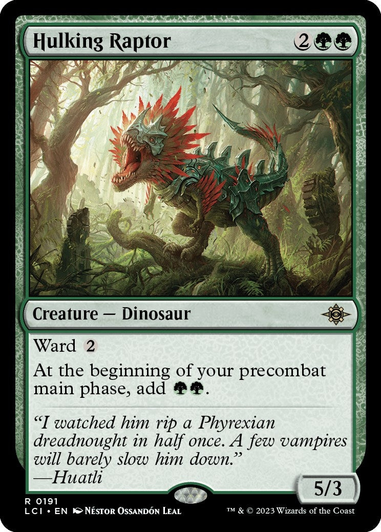 Image for Hulking Raptor (191) (LCI) - Magic: The Gathering