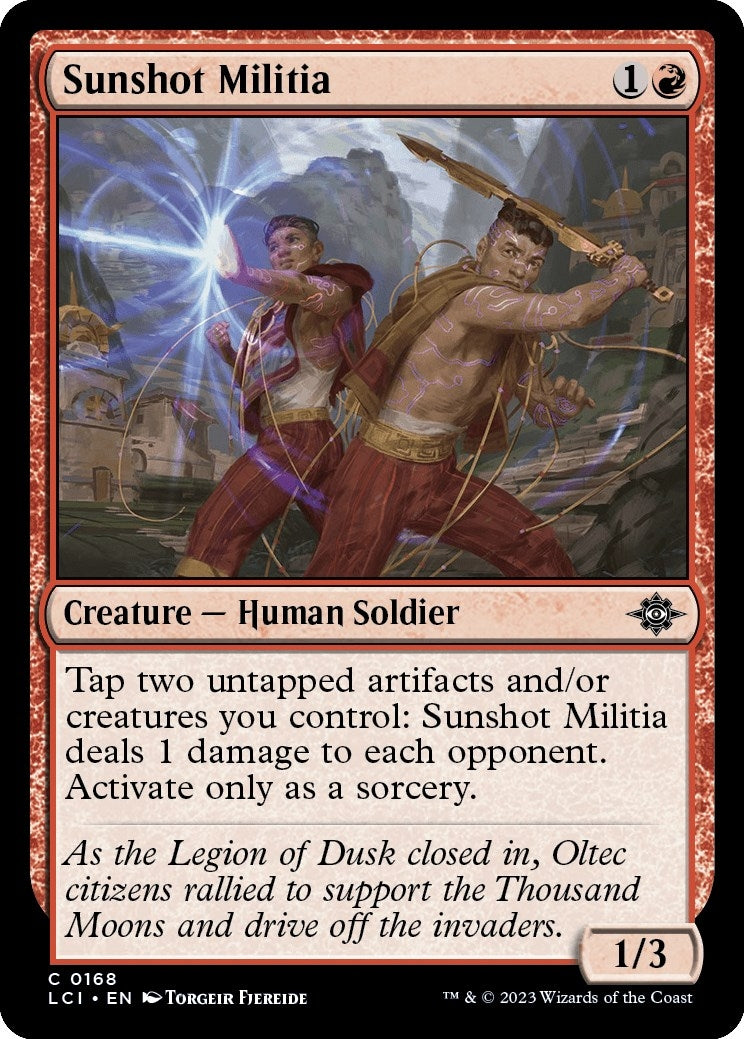 Image for Sunshot Militia (168) (LCI) - Magic: The Gathering