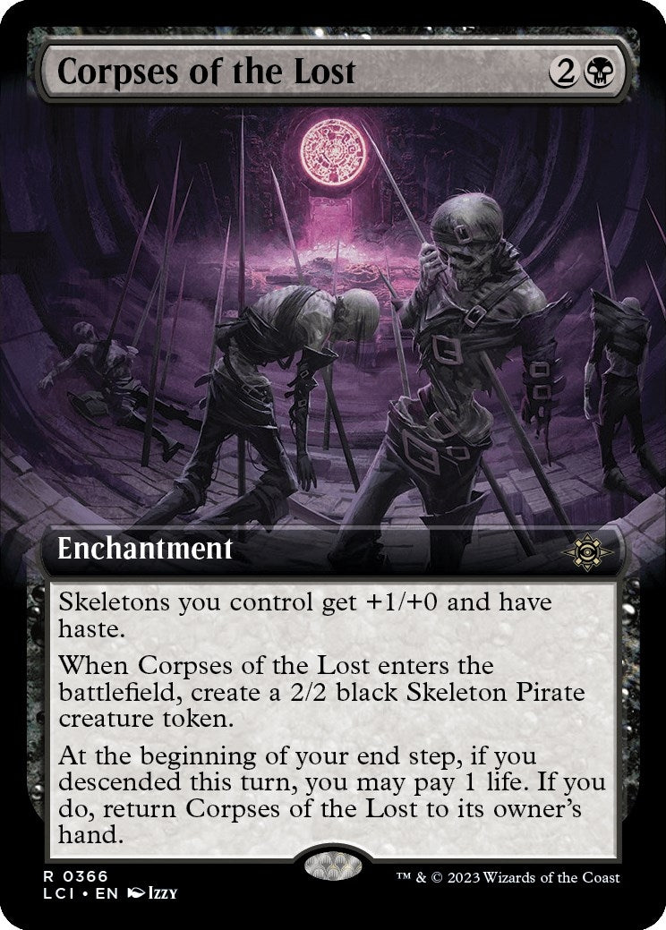 Image for Corpses of the Lost (Extended Art) (366) (LCI) - Magic: The Gathering