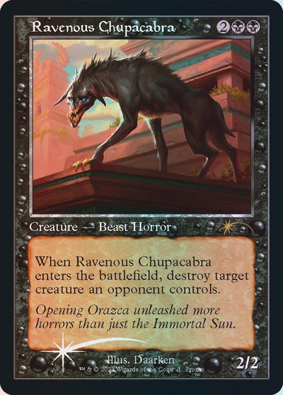 Ravenous Chupacabra (Retro Frame) (1) (OHP)