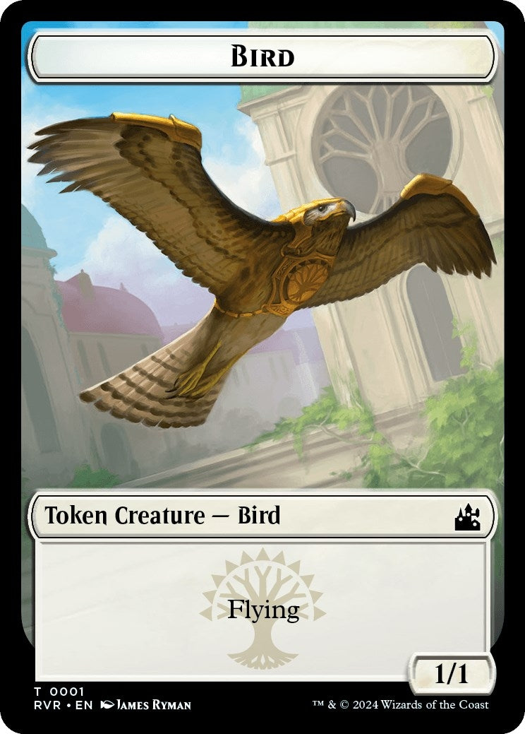 Image for Bird // Spirit (0004) Double-Sided Token (1 // 4) (RVR) - Magic: The Gathering