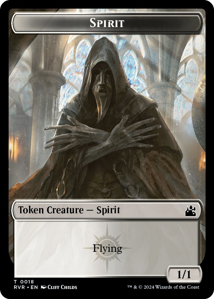 Image for Spirit (0018) // Bird Illusion Double-Sided Token (18 // 5) (RVR) - Magic: The Gathering