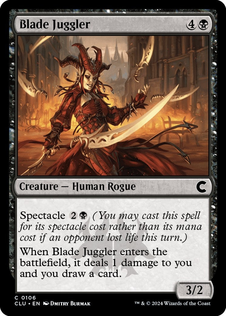 Image for Blade Juggler (106) (CLU) - Magic: The Gathering