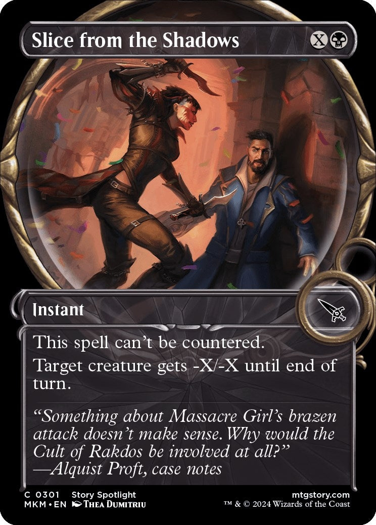 Image for Slice from the Shadows (Showcase) (301) (MKM) - Magic: The Gathering