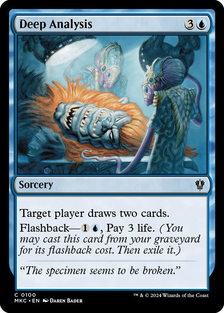 Image for Deep Analysis (100) (MKC) - Magic: The Gathering