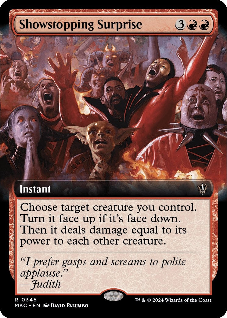 Image for Showstopping Surprise (Extended Art) (345) (MKC) - Magic: The Gathering