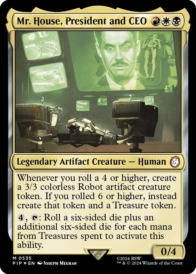 Image for Mr. House, President and CEO (Surge Foil) (535) (PIP) - Magic: The Gathering