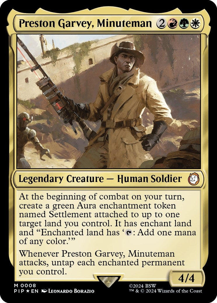 Image for Preston Garvey, Minuteman (8) (PIP) - Magic: The Gathering