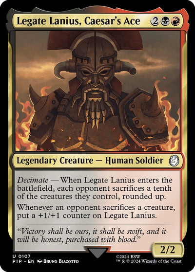 Legate Lanius, Caesar's Ace (107) (PIP)