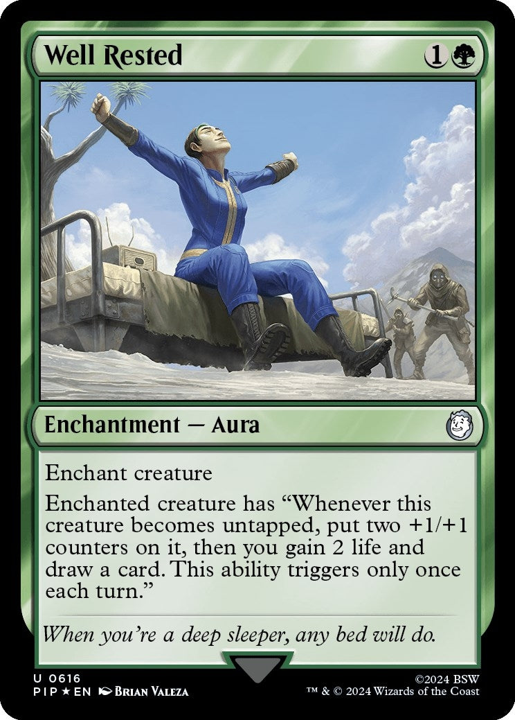 Image for Well Rested (Surge Foil) (616) (PIP) - Magic: The Gathering