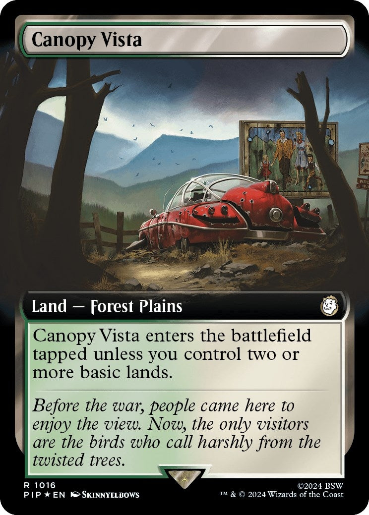 Image for Canopy Vista (Extended Art) (Surge Foil) (1016) (PIP) - Magic: The Gathering
