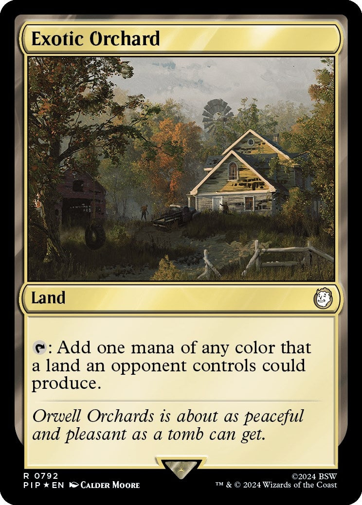 Image for Exotic Orchard (Surge Foil) (792) (PIP) - Magic: The Gathering