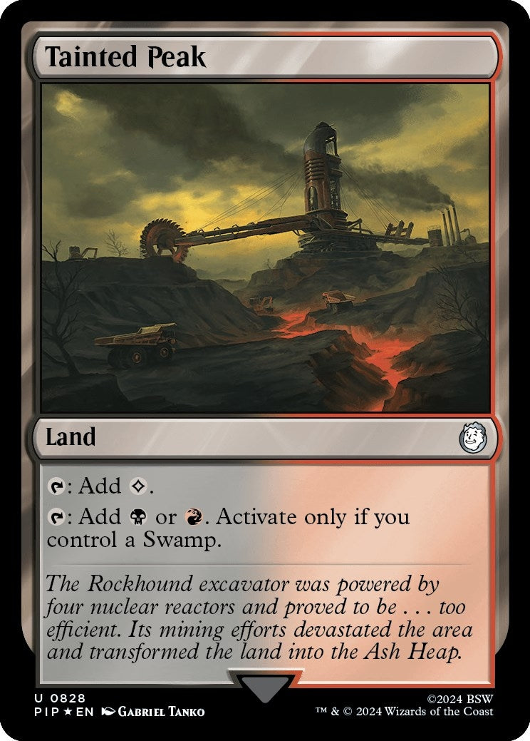 Image for Tainted Peak (Surge Foil) (828) (PIP) - Magic: The Gathering