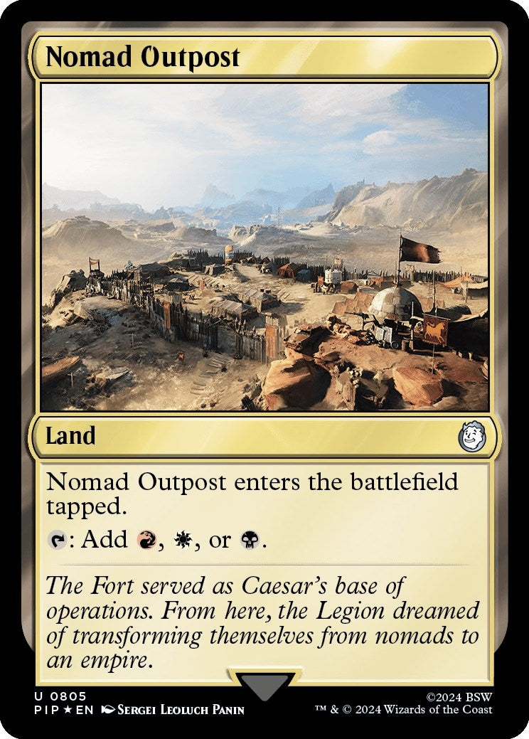 Image for Nomad Outpost (Surge Foil) (805) (PIP) - Magic: The Gathering