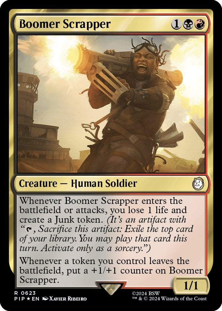 Image for Boomer Scrapper (Surge Foil) (623) (PIP) - Magic: The Gathering