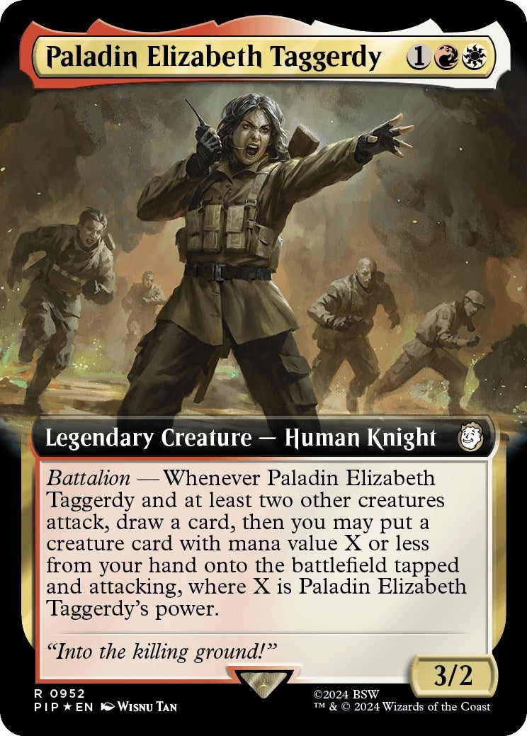Image for Paladin Elizabeth Taggerdy (Extended Art) (Surge Foil) (952) (PIP) - Magic: The Gathering