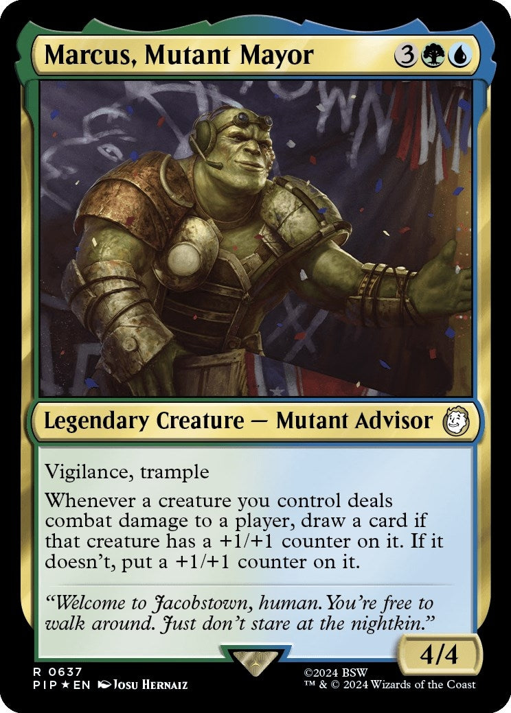 Image for Marcus, Mutant Mayor (Surge Foil) (637) (PIP) - Magic: The Gathering