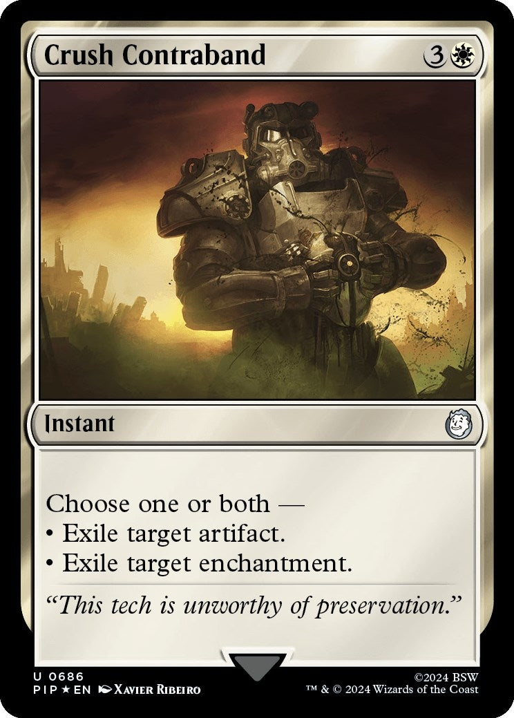 Image for Crush Contraband (Surge Foil) (686) (PIP) - Magic: The Gathering