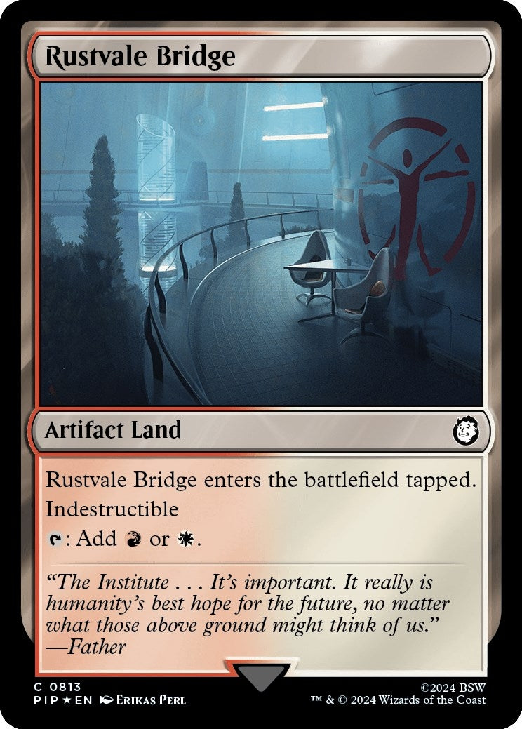 Image for Rustvale Bridge (Surge Foil) (813) (PIP) - Magic: The Gathering