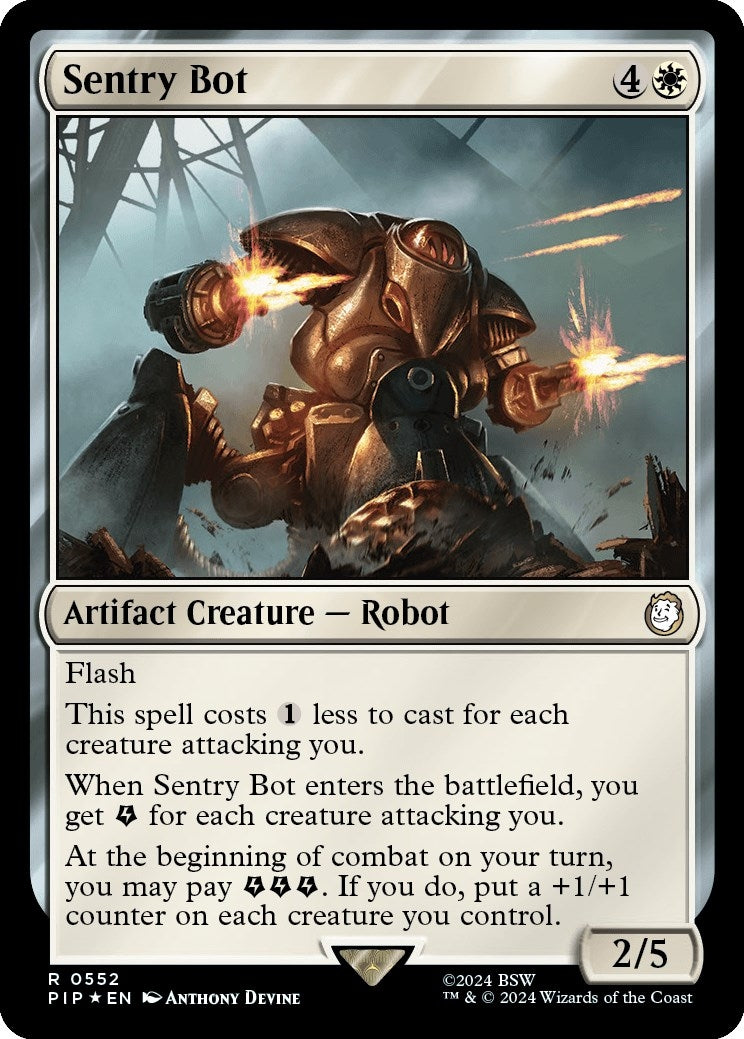 Image for Sentry Bot (Surge Foil) (552) (PIP) - Magic: The Gathering