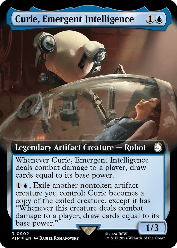 Image for Curie, Emergent Intelligence (Extended Art) (Surge Foil) (902) (PIP) - Magic: The Gathering