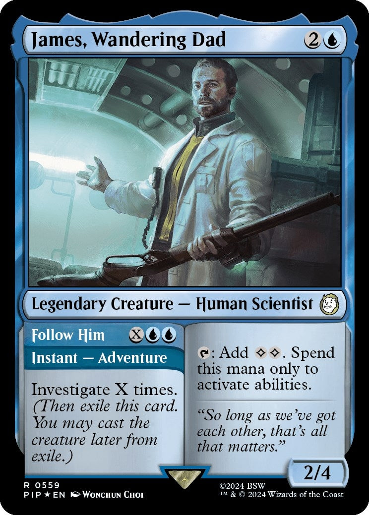 Image for James, Wandering Dad (Surge Foil) (559) (PIP) - Magic: The Gathering