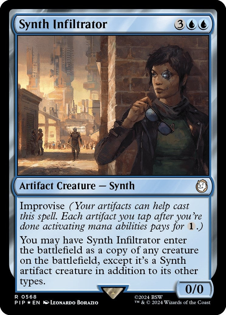 Image for Synth Infiltrator (Surge Foil) (568) (PIP) - Magic: The Gathering