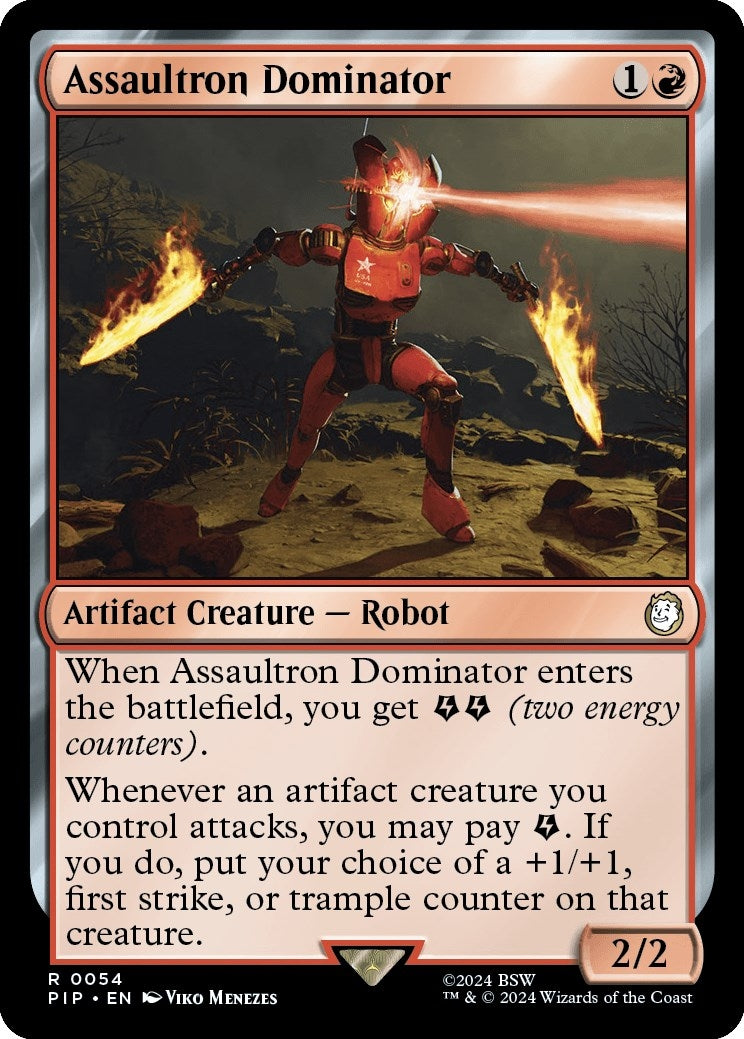 Image for Assaultron Dominator (54) (PIP) - Magic: The Gathering
