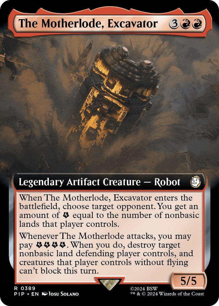 Image for The Motherlode, Excavator (Extended Art) (389) (PIP) - Magic: The Gathering