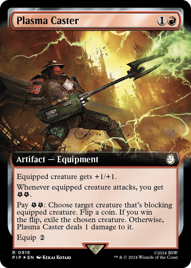 Image for Plasma Caster (Extended Art) (Surge Foil) (918) (PIP) - Magic: The Gathering