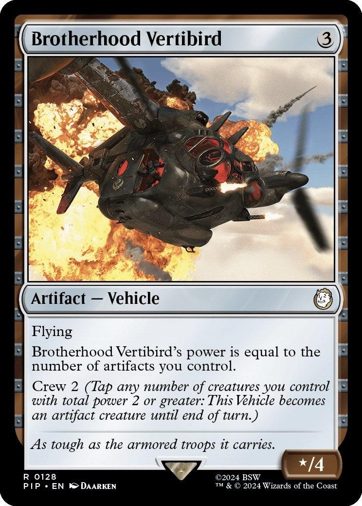 Image for Brotherhood Vertibird (128) (PIP) - Magic: The Gathering