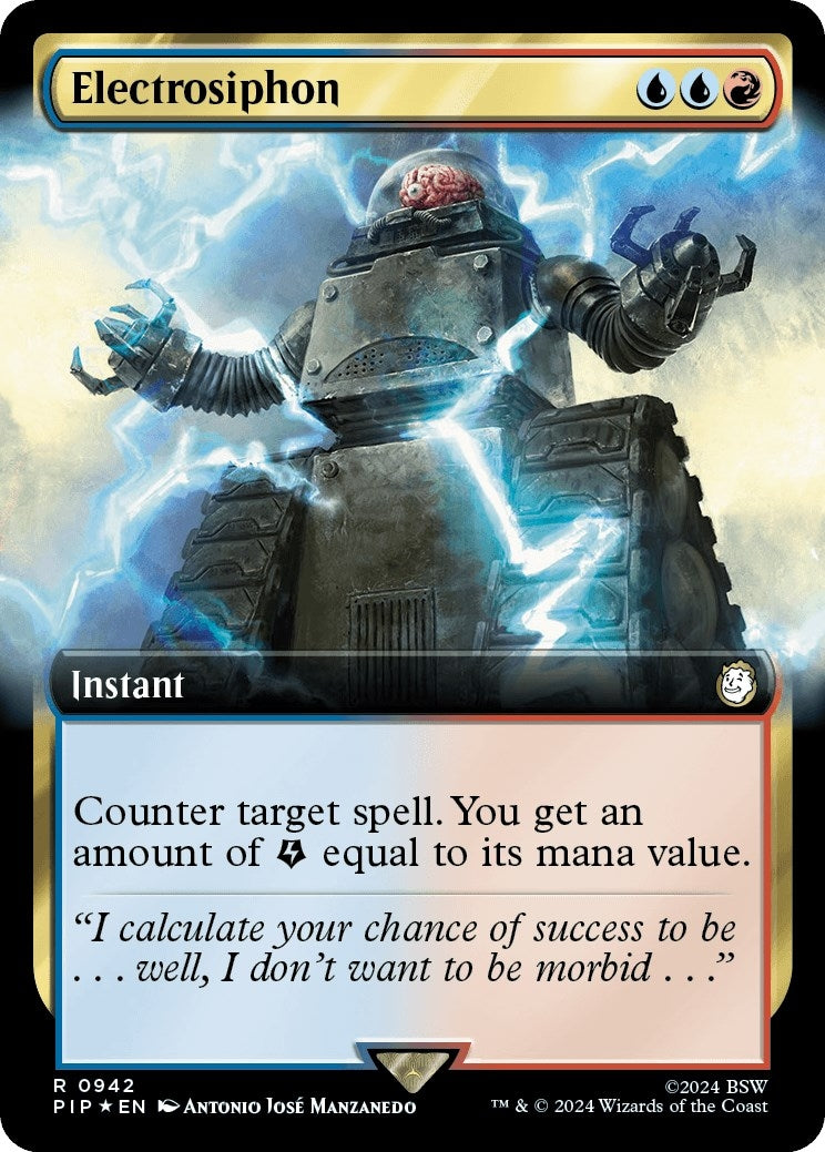 Image for Electrosiphon (Extended Art) (Surge Foil) (942) (PIP) - Magic: The Gathering