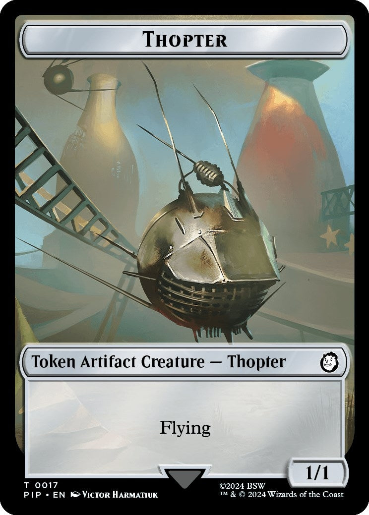 Image for Thopter // Junk Double-Sided Token (17 // 15) (PIP) - Magic: The Gathering
