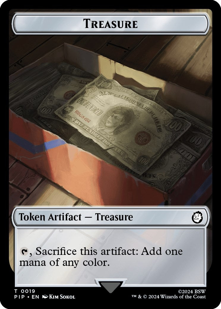 Image for Treasure (0019) // Alien Double-Sided Token (19 // 6) (PIP) - Magic: The Gathering