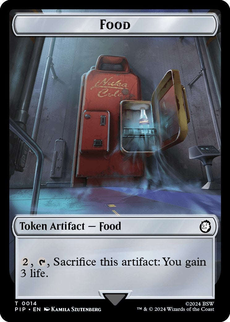 Image for Food (0014) // Alien Double-Sided Token (14 // 6) (PIP) - Magic: The Gathering