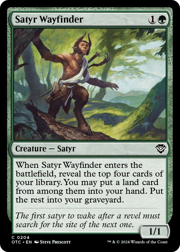 Image for Satyr Wayfinder (204) (OTC) - Magic: The Gathering