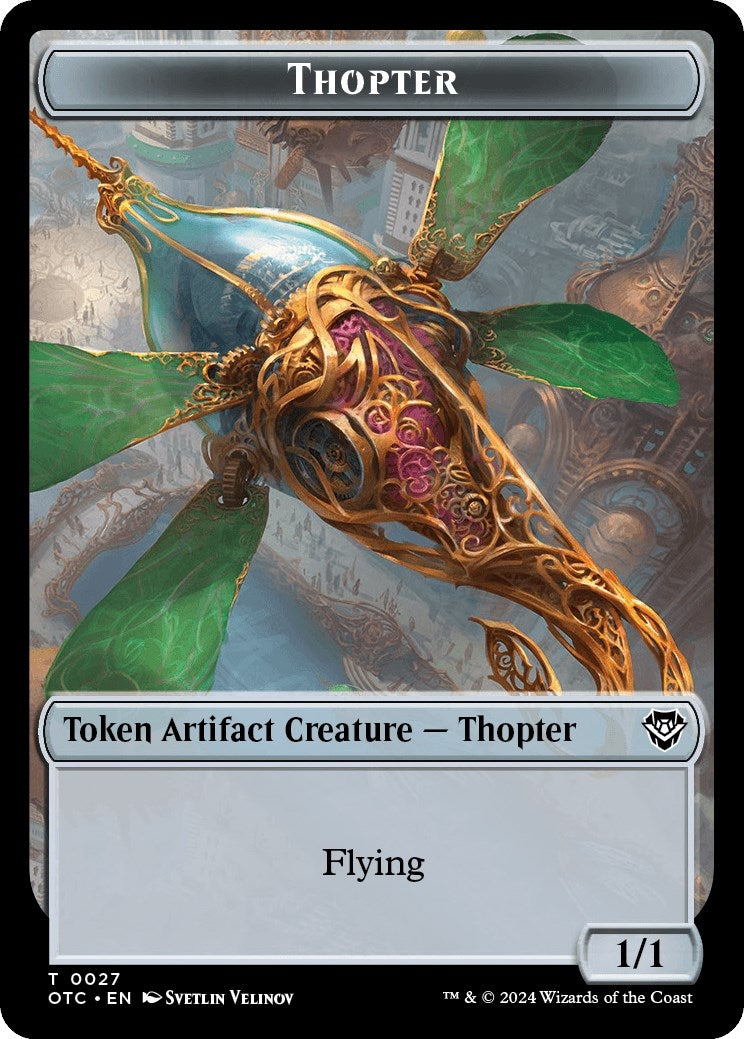 Image for Thopter // Treasure Double-Sided Token (27 // 18) (OTC) - Magic: The Gathering