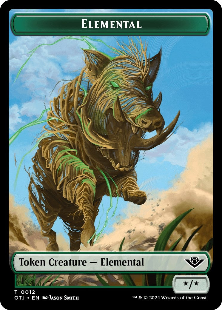 Image for Elemental Token (12) (OTJ) - Magic: The Gathering