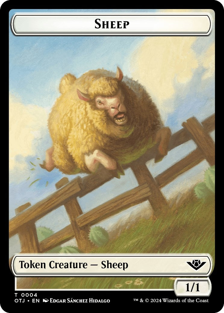 Image for Sheep Token (4) (OTJ) - Magic: The Gathering