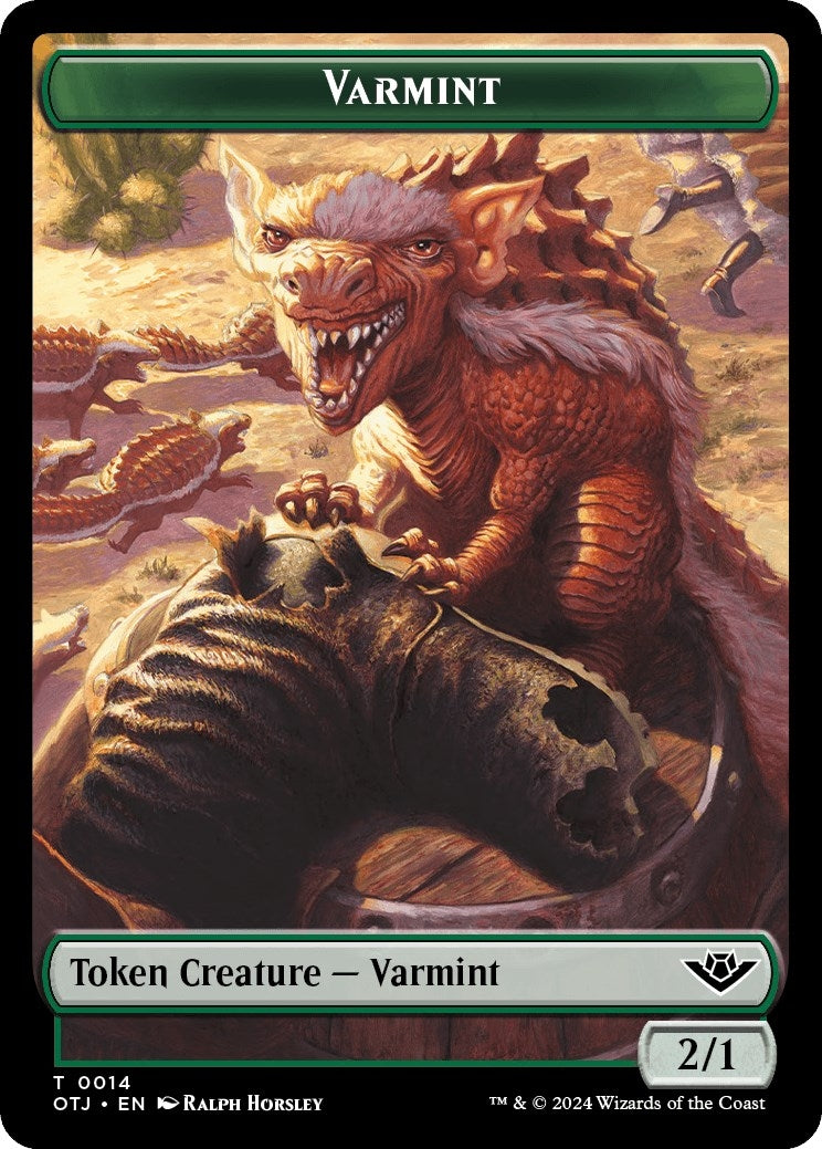 Image for Varmint Token (14) (OTJ) - Magic: The Gathering